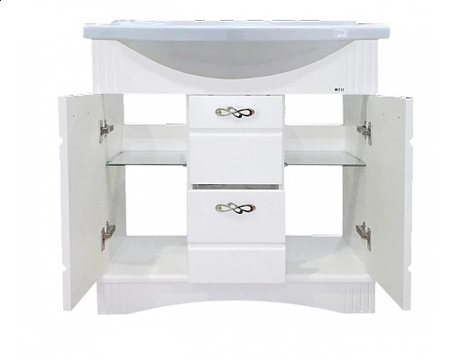 Купить Эльбрус - 80 Тумба белая эмаль в магазине сантехники Santeh-Crystal.ru