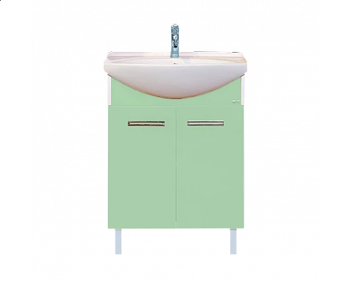 Купить Джулия - 65 Тумба прямая салатовая О в магазине сантехники Santeh-Crystal.ru