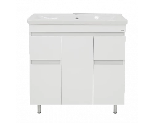 Заказать Фостер - 80 Тумба напольная с 2 ящ. белая О в магазине сантехники Santeh-Crystal.ru