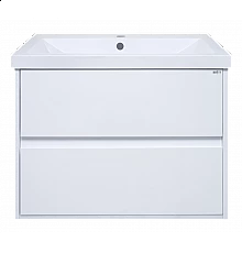 Алиса - 75 тумба 2 ящ. подвесная белая эмаль