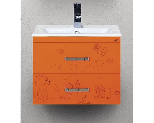 Купить Kitty - 50 Тумба подвесная 2 ящ. BL - 13G апельсиновый фреш в магазине сантехники Santeh-Crystal.ru