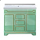 Заказать Praga - 90 Тумба с 3 ящ.салатовая/ патина в магазине сантехники Santeh-Crystal.ru