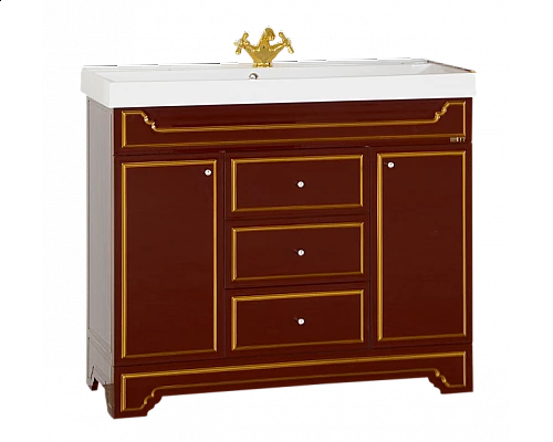 Заказать Praga -105 Тумба с 3 ящ.бордо патина в магазине сантехники Santeh-Crystal.ru