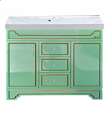 Praga -105 Тумба с 3 ящ.салатовая /патина