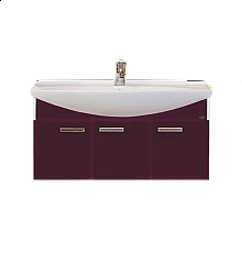 Джулия -105 Тумба подвесная бордовая