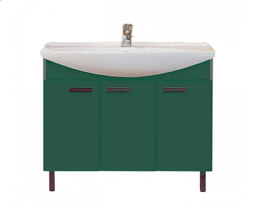 Купить Джулия -105 Тумба прямая зеленая в магазине сантехники Santeh-Crystal.ru