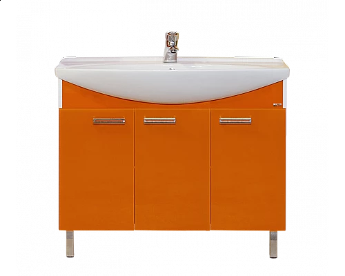 Заказать Джулия -105 Тумба прямая оранжевая в магазине сантехники Santeh-Crystal.ru