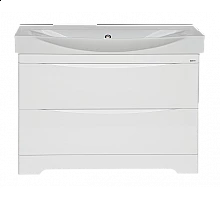 Элвис -105 Тумба напольная с 2 ящ. белая эмаль