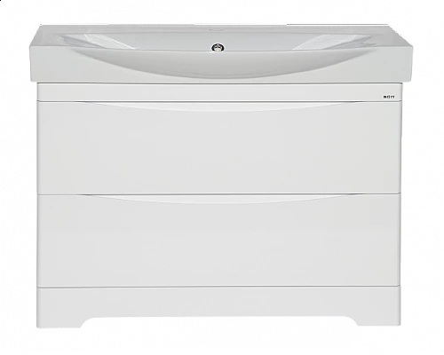 Заказать Элвис -105 Тумба напольная с 2 ящ. белая эмаль в магазине сантехники Santeh-Crystal.ru