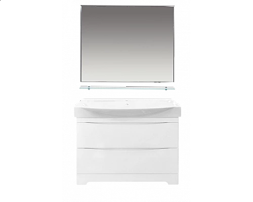 Заказать Элвис -105 Тумба напольная с 2 ящ. белая эмаль в магазине сантехники Santeh-Crystal.ru