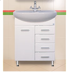 Стелла - 65 Тумба с  4-мя ящ. / раков. Б/К вертик.