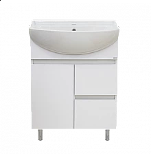 Амур - 70 Тумба напольная с 2 ящ. (ПВХ) / раковина