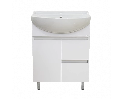 Заказать Амур - 70 Тумба напольная с 2 ящ. (ПВХ) / раковина в магазине сантехники Santeh-Crystal.ru