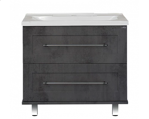 Купить Марта -100 Тумба напольная темный бетон / раковина в магазине сантехники Santeh-Crystal.ru