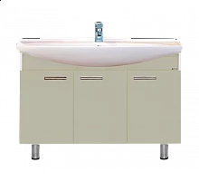 Джулия -120 Тумба  бежевая / раковина