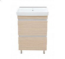 Слим - 50 тумба напольная (ЛДСП/2 ящ.) / раковина