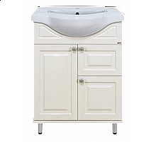 Жардин - 65 Тумба прямая светло-бежевая / раковина