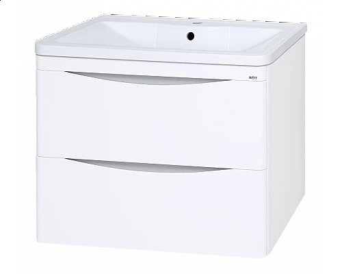 Купить Атлантик -100 Тумба подвесная с 2 ящ. закруг. края / раковина в магазине сантехники Santeh-Crystal.ru