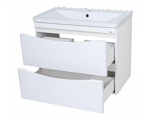 Купить Атлантик -100 Тумба подвесная с 2 ящ. закруг. края / раковина в магазине сантехники Santeh-Crystal.ru