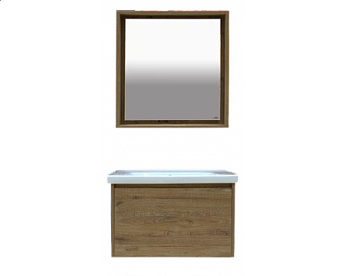 Заказать Dallas - 80 Зеркало свет ДСП (Дуб Галифакс) в магазине сантехники Santeh-Crystal.ru