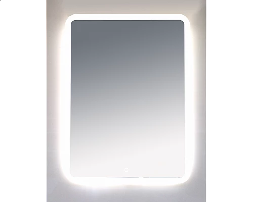 Заказать 3 Неон - Зеркало LED  600х800 сенсор на зеркале  (с круглыми углами) О в магазине сантехники Santeh-Crystal.ru