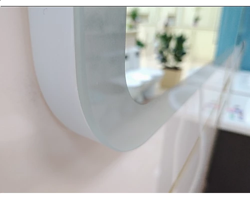 Заказать 3 Неон - Зеркало LED  600х800 сенсор на зеркале  (с круглыми углами) О в магазине сантехники Santeh-Crystal.ru