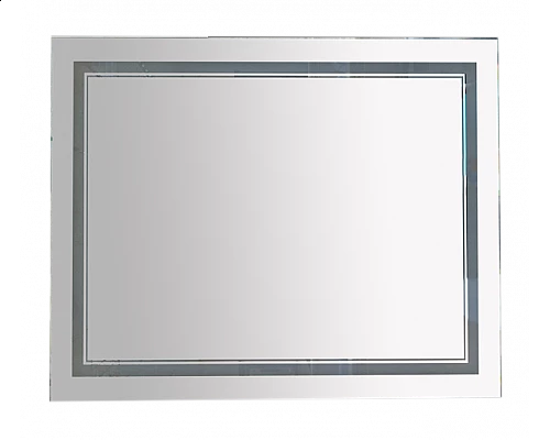 Заказать 2 Неон - Зеркало LED 1000х800 сенсор на корпусе (двойная подсветка) в магазине сантехники Santeh-Crystal.ru