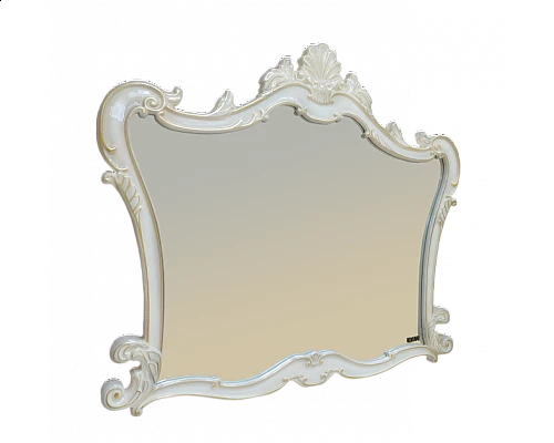 Заказать Bianco -100 Зеркало белое сусальное золото в магазине сантехники Santeh-Crystal.ru