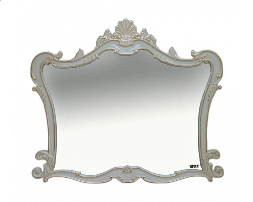 Заказать Bianco -100 Зеркало белое сусальное золото в магазине сантехники Santeh-Crystal.ru