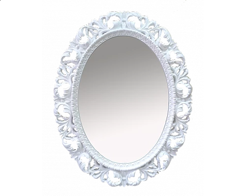 Купить Аврора O.1021.BA.ZA col 131 Зеркало (белый, овальное) в магазине сантехники Santeh-Crystal.ru