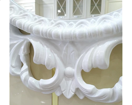 Купить Аврора O.1021.BA.ZA col 131 Зеркало (белый, овальное) в магазине сантехники Santeh-Crystal.ru