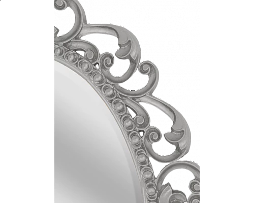 Приобрести Аврора O.1076.PA.ZA col 146 Зеркало 820х1020 (серебро, овальное) в магазине сантехники Santeh-Crystal.ru
