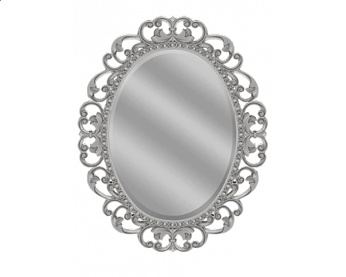 Приобрести Аврора O.1076.PA.ZA col 146 Зеркало 820х1020 (серебро, овальное) в магазине сантехники Santeh-Crystal.ru
