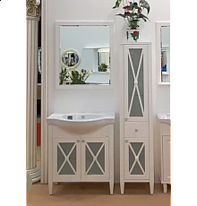 Анна - 80 Зеркало белая матовая эмаль