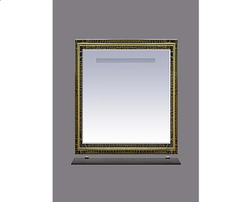 Заказать Fresko - 75 Зеркало с пол. Краколет черный патина в магазине сантехники Santeh-Crystal.ru