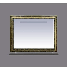 Fresko -105 Зеркало Краколет черный патина