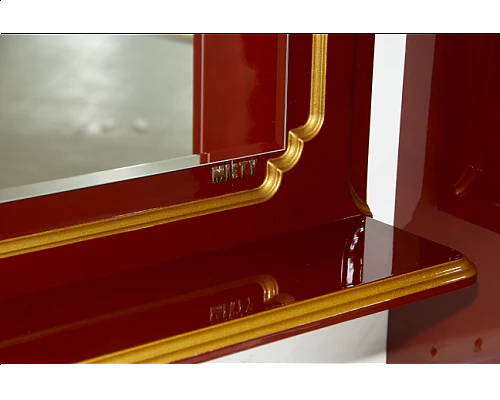 Купить Praga - 75 Зеркало бордо  патина в магазине сантехники Santeh-Crystal.ru