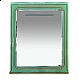 Купить Praga - 90 Зеркало салатовая/ патина в магазине сантехники Santeh-Crystal.ru