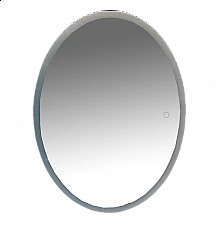 4 Неон - Зеркало LED 600х800 сенсор на зеркале  (овальное) О