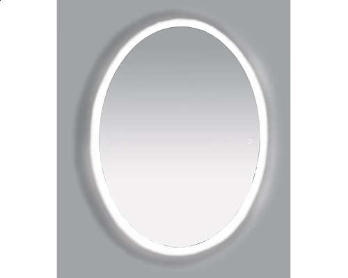 Заказать 4 Неон - Зеркало LED 600х800 сенсор на зеркале  (овальное) О в магазине сантехники Santeh-Crystal.ru