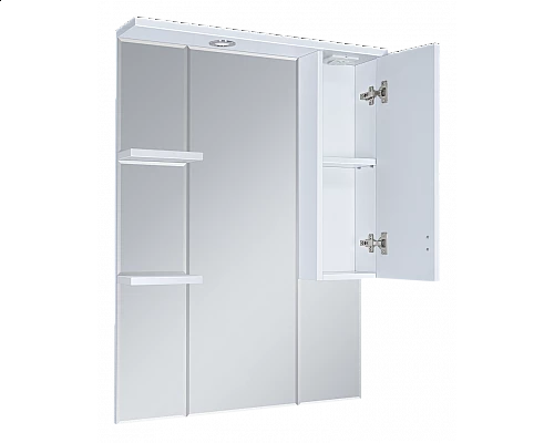 Купить Дива - 75 Зеркало-шкаф со светом правое в магазине сантехники Santeh-Crystal.ru