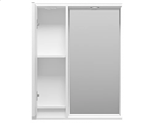 Заказать BALATON - 65 Зеркало-шкаф левый, белый в магазине сантехники Santeh-Crystal.ru