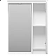 Приобрести BALATON - 65 Зеркало-шкаф правый, белый в магазине сантехники Santeh-Crystal.ru