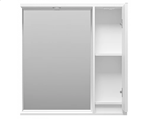 Заказать BALATON - 80 Зеркало-шкаф правый, белый в магазине сантехники Santeh-Crystal.ru