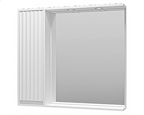 Приобрести BALATON - 90 Зеркало-шкаф левый, белый в магазине сантехники Santeh-Crystal.ru
