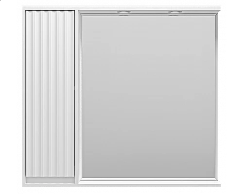 Приобрести BALATON - 90 Зеркало-шкаф левый, белый в магазине сантехники Santeh-Crystal.ru