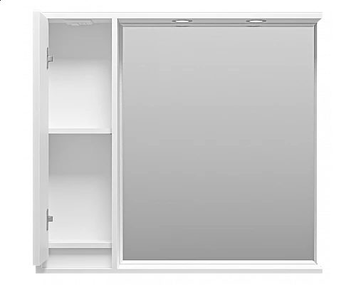 Приобрести BALATON - 90 Зеркало-шкаф левый, белый в магазине сантехники Santeh-Crystal.ru