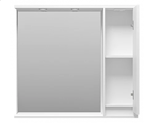 Купить BALATON - 90 Зеркало-шкаф правый, белый в магазине сантехники Santeh-Crystal.ru