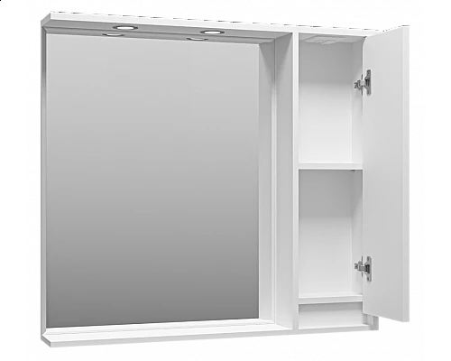 Купить BALATON - 90 Зеркало-шкаф правый, белый в магазине сантехники Santeh-Crystal.ru