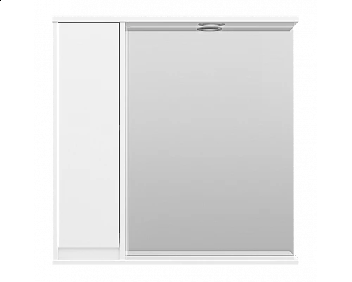 Заказать Алиса - 75 Зеркало белое с 1 шкафчиком левое в магазине сантехники Santeh-Crystal.ru